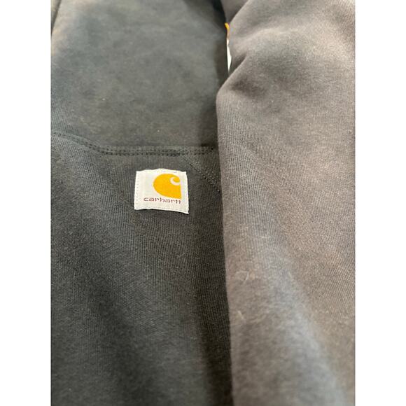 Carhartt Rain Defender Loose Fit Heavyweight Full-Zip Sweatshirt Black 2XL - Picture 5 of 5